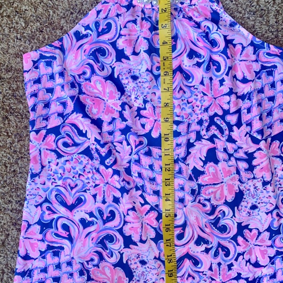 Lilly Pulitzer Shawn Halter Top Love You Bunches Pearl Beads Size Small - Picture 13 of 13